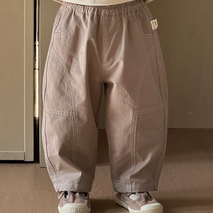 Baby Solid Color Straight-Leg Pants