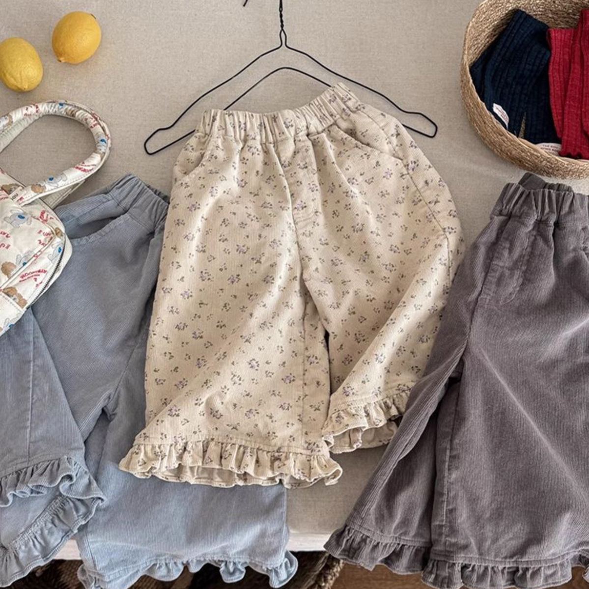 Baby Toddler Lace / Solid-Colored Pants