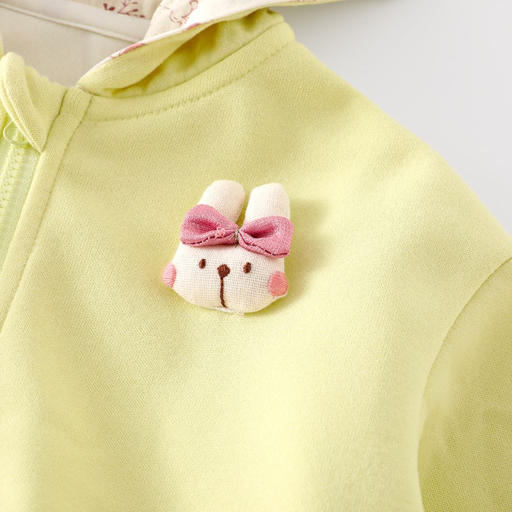 Baby Toddler Girl Rabbit Hooded 2-Piece  Sets