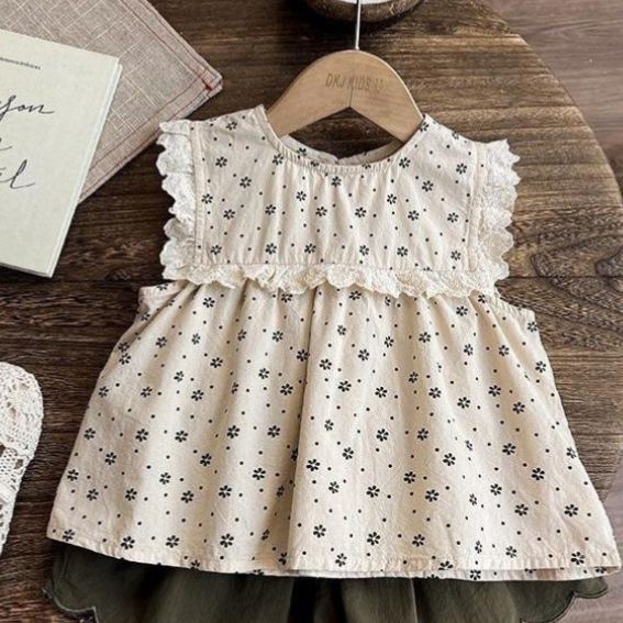 Kids Flowers Tnak and Pants 2-Piece Set