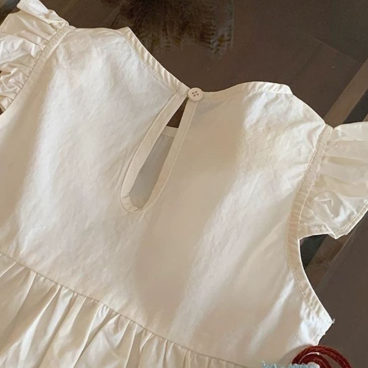 Kids Embroidery Flowers Tnak and Pants 2-Piece Set