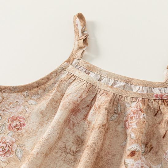 Toddler Retro Flowers Lace 2-Piece Set