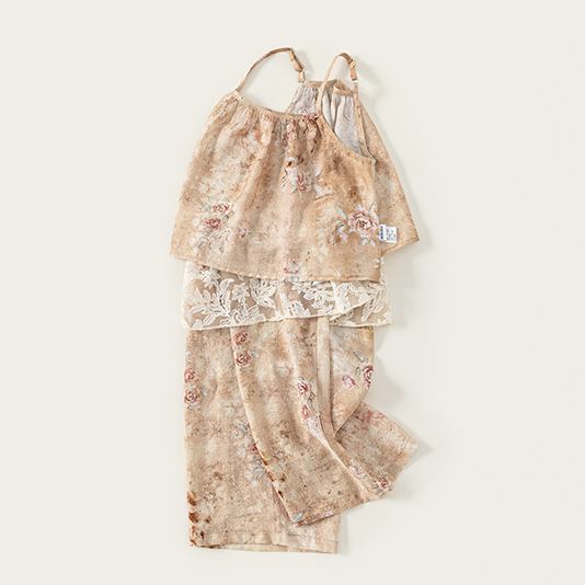 Toddler Retro Flowers Lace 2-Piece Set