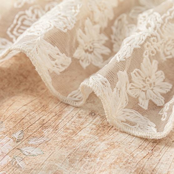 Toddler Retro Flowers Lace 2-Piece Set