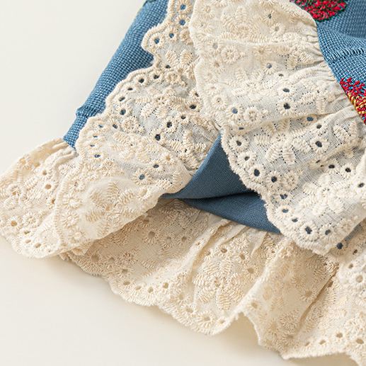 Toddler & Kids Flowers Lace 2-Piece Set