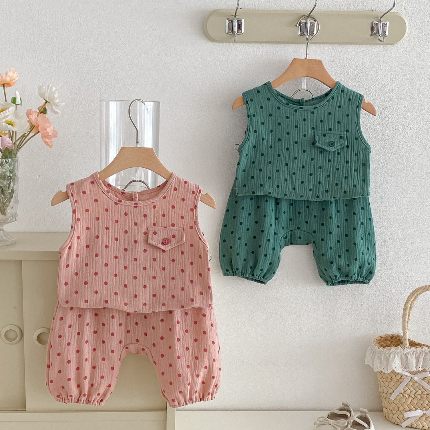 Toddler Polka Dot Tank and Pants Set