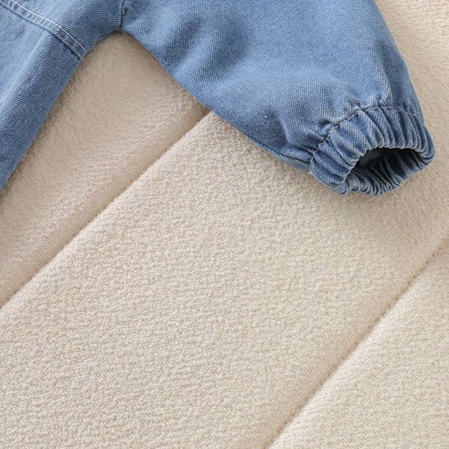 Baby Puppy Pocket Denim Romper