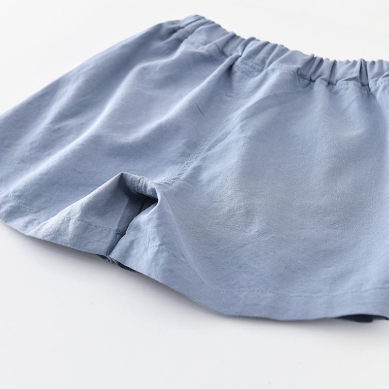 Baby Blue Dinosaur Cotton Set