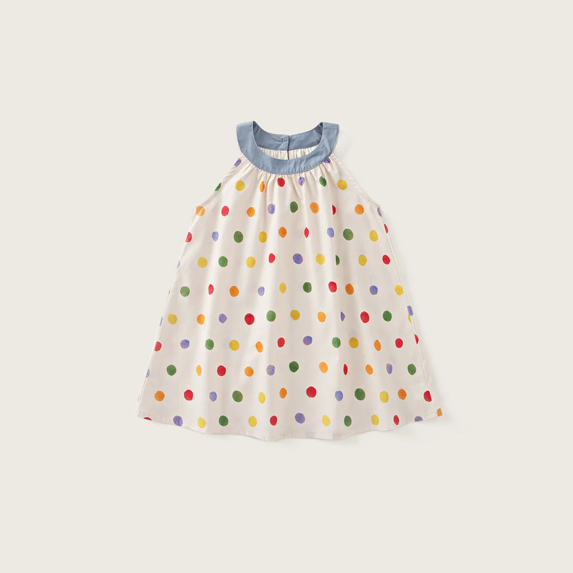 Toddler Girl Polka Dot Soft Cotton Dress