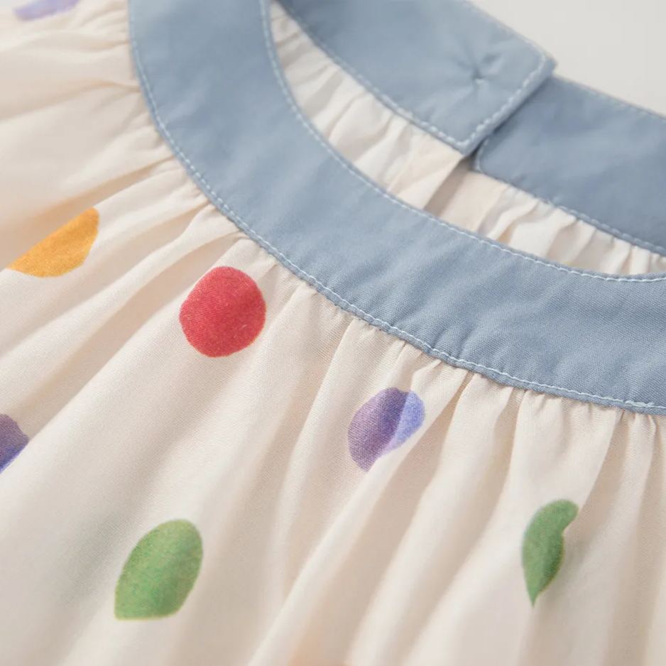 Toddler Girl Polka Dot Soft Cotton Dress