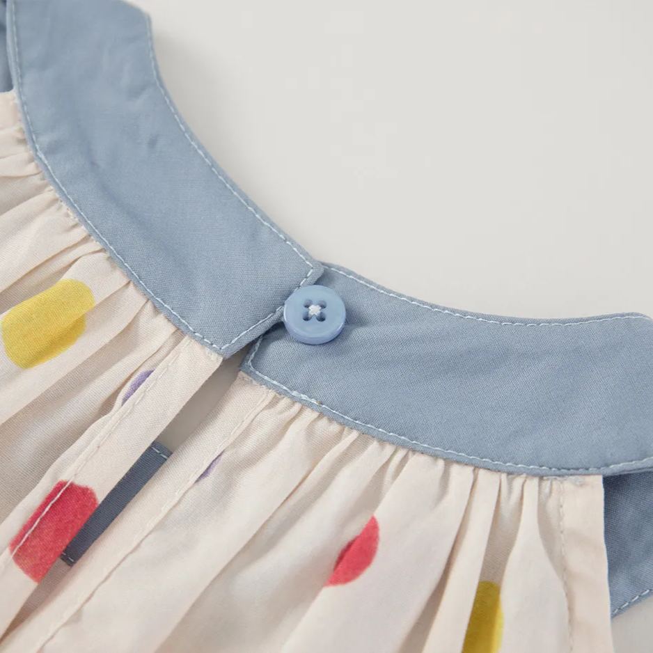Toddler Girl Polka Dot Soft Cotton Dress