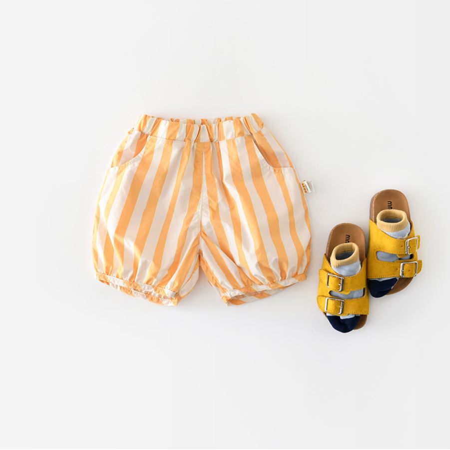 Baby Summer Cotton Striped Bubble Shorts