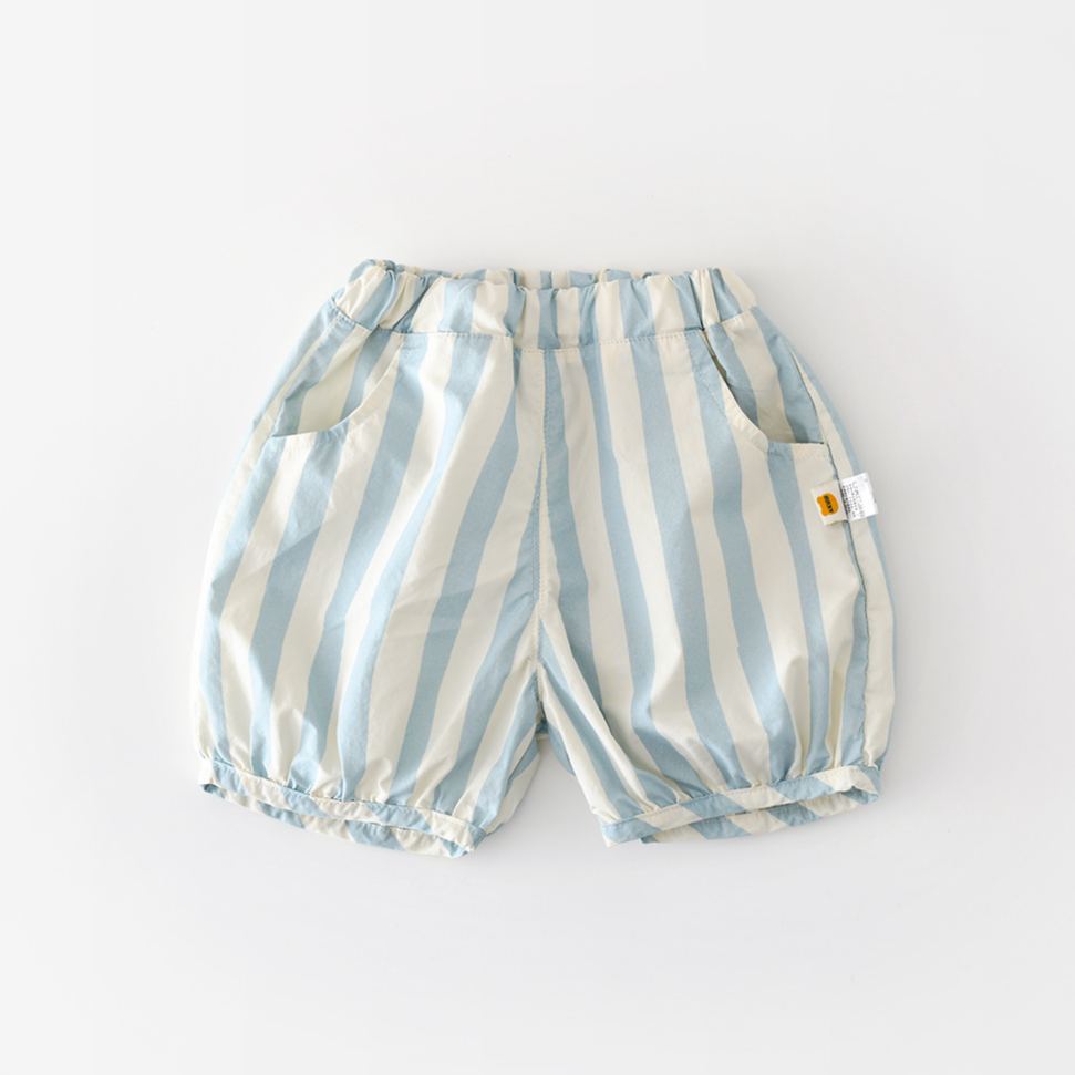 Baby Summer Cotton Striped Bubble Shorts