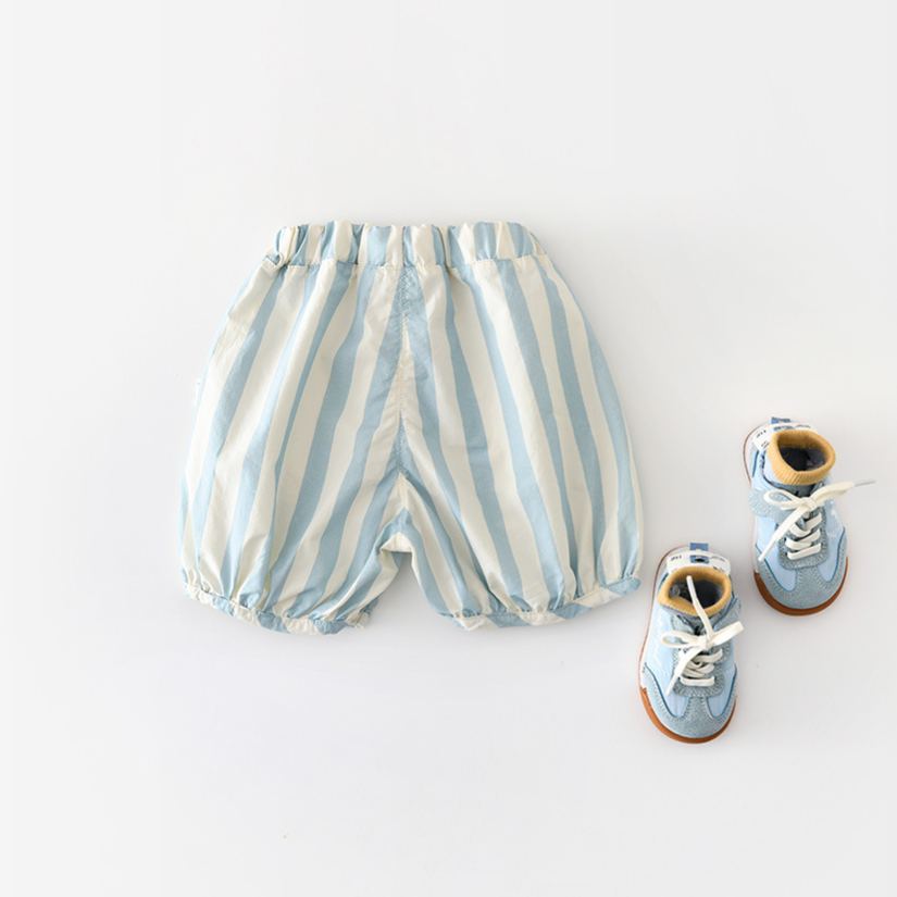 Baby Summer Cotton Striped Bubble Shorts