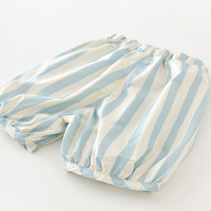 Baby Summer Cotton Striped Bubble Shorts