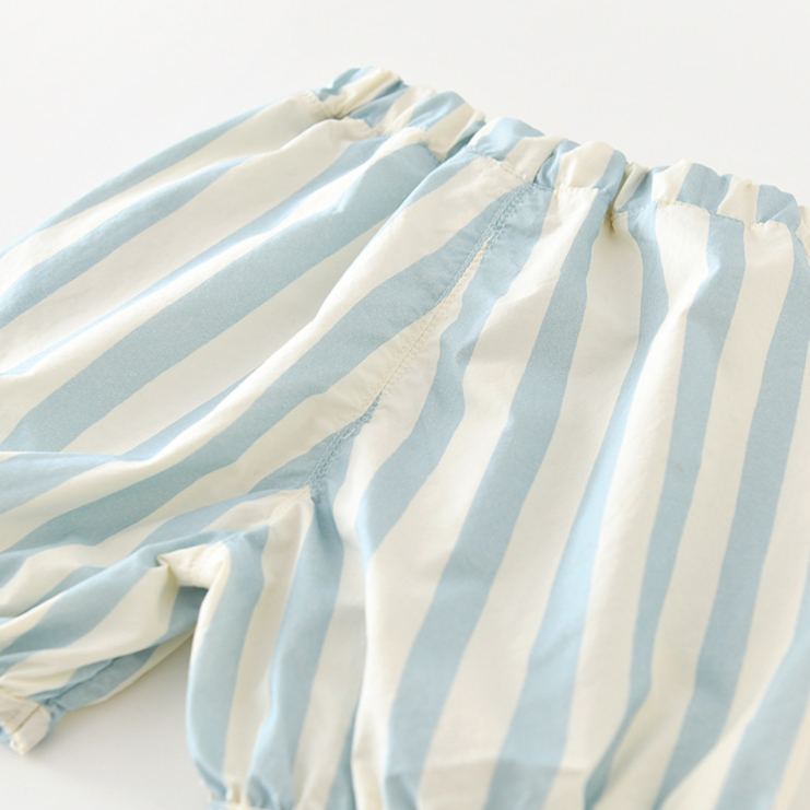 Baby Summer Cotton Striped Bubble Shorts