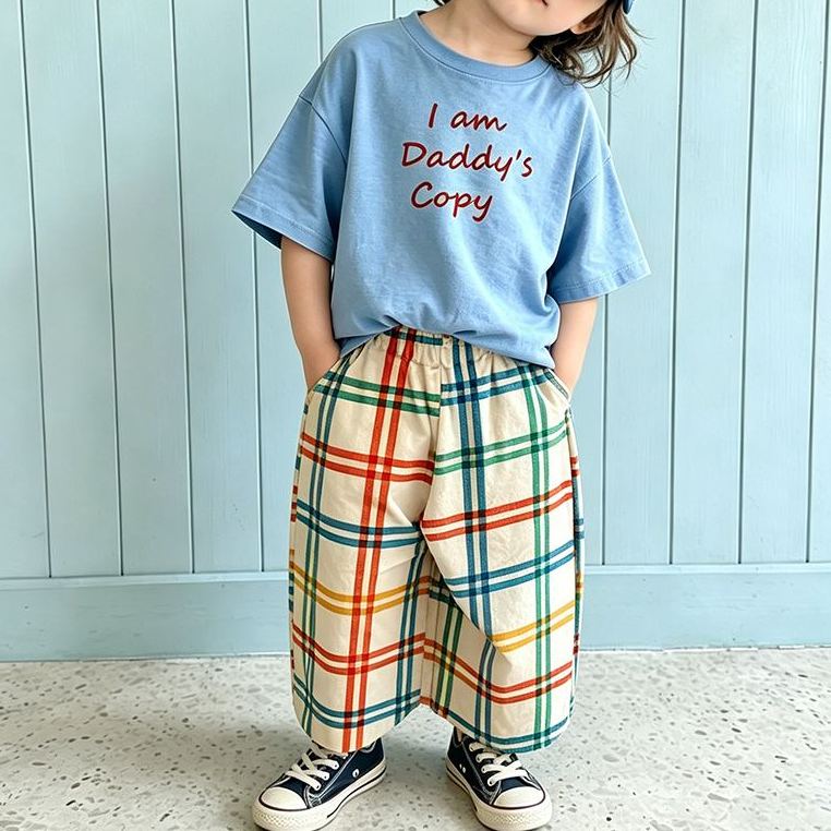 Baby & Kids Red Blue Green Plaid Pants