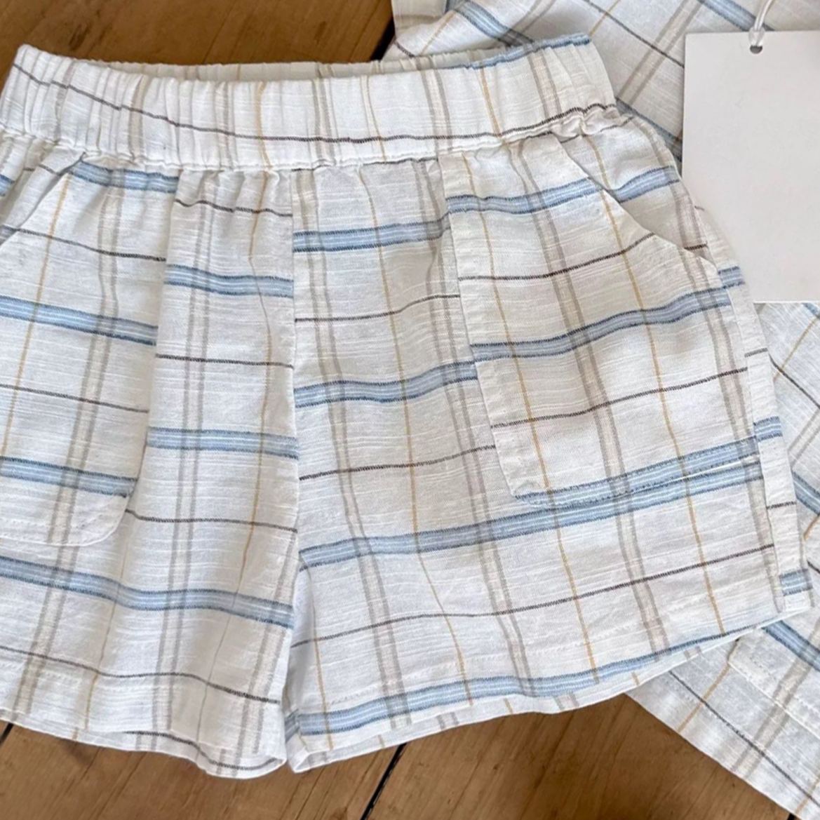 Baby Toddler Bear Plaid Lapel Sets