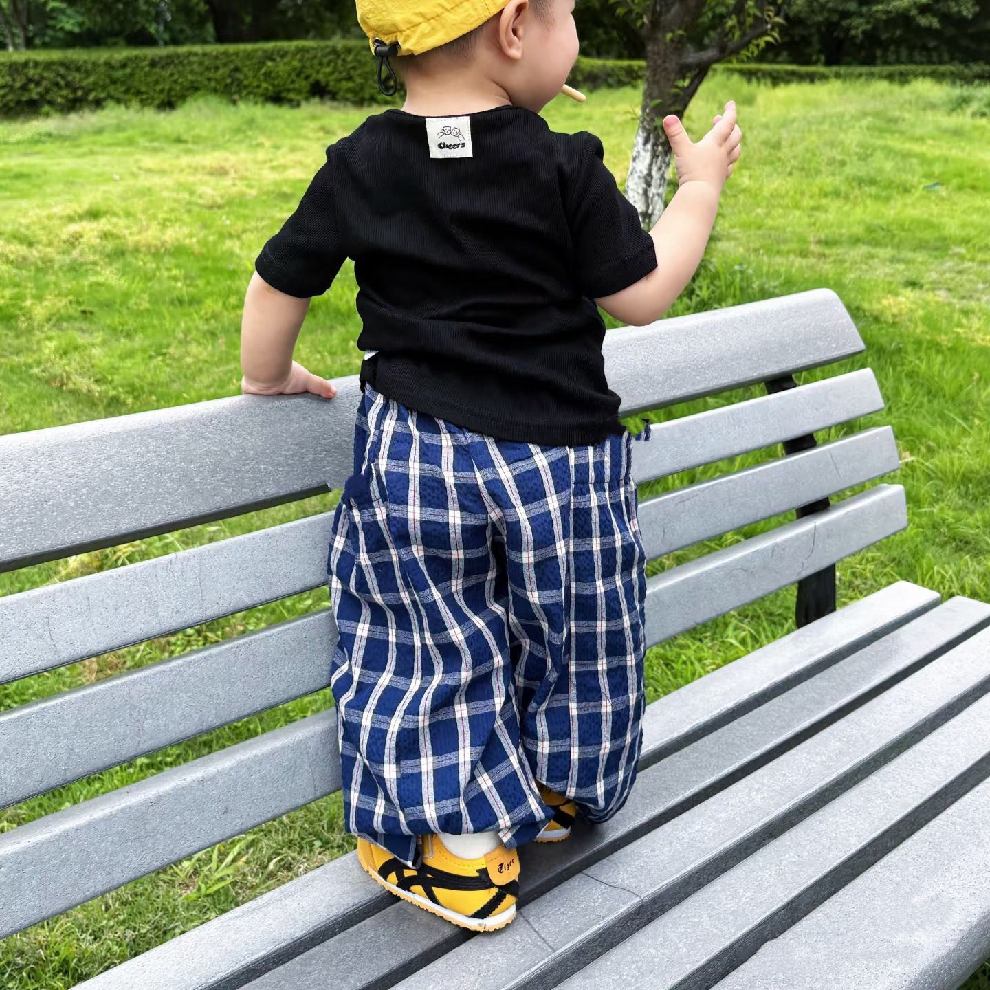 Baby Toddler Plaid Casual Pants
