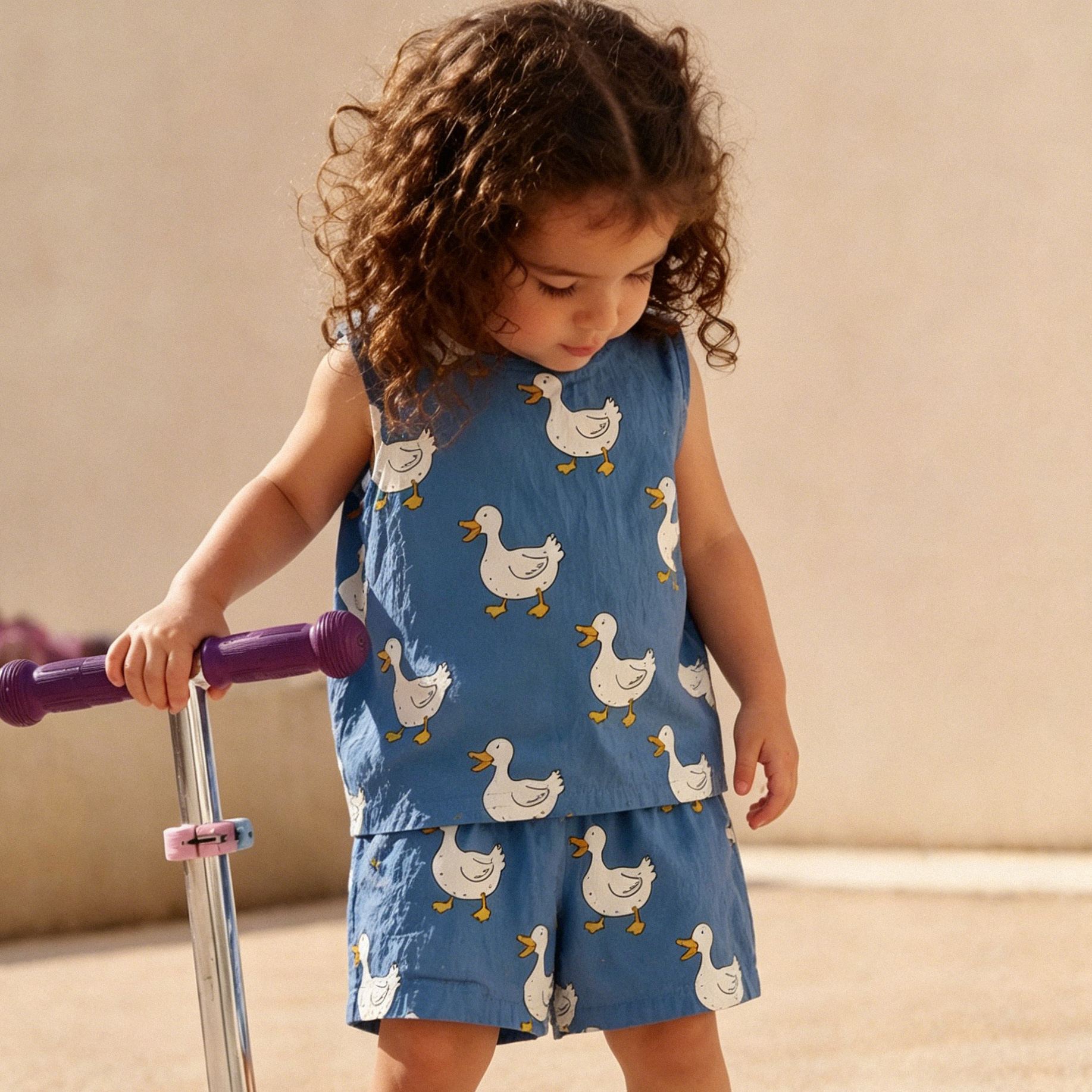 Baby & Kids Goose Tank and Shorts Blue Set