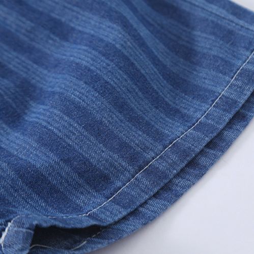 2-Piece Toddler Denim Striped Set & Dress