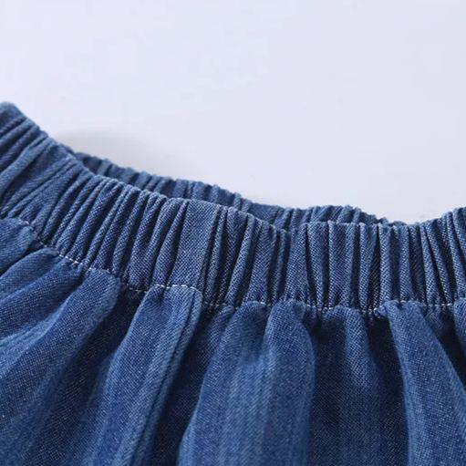 2-Piece Toddler Denim Striped Set & Dress