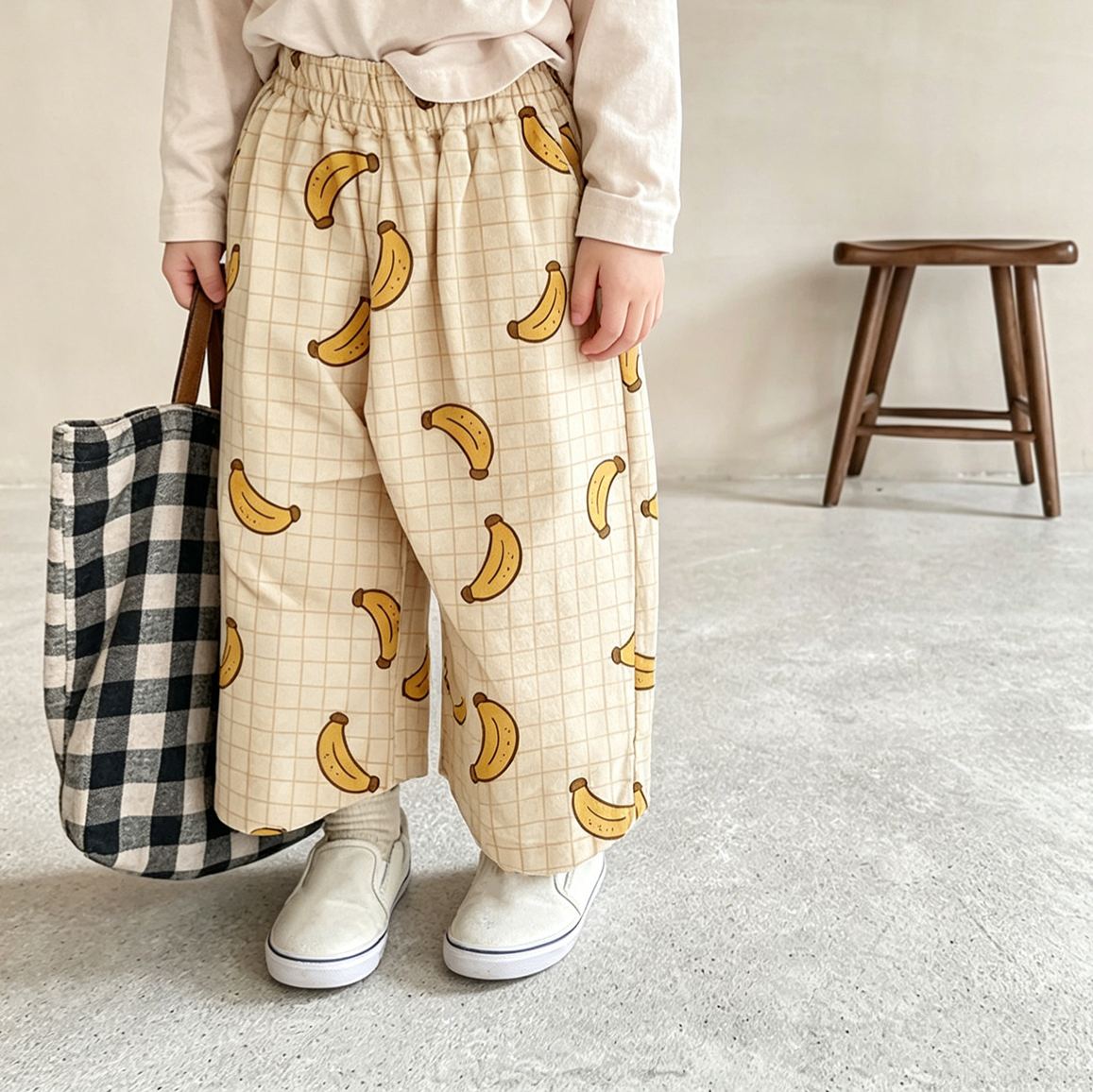 Baby & Kids Banana Plaid Print Pants