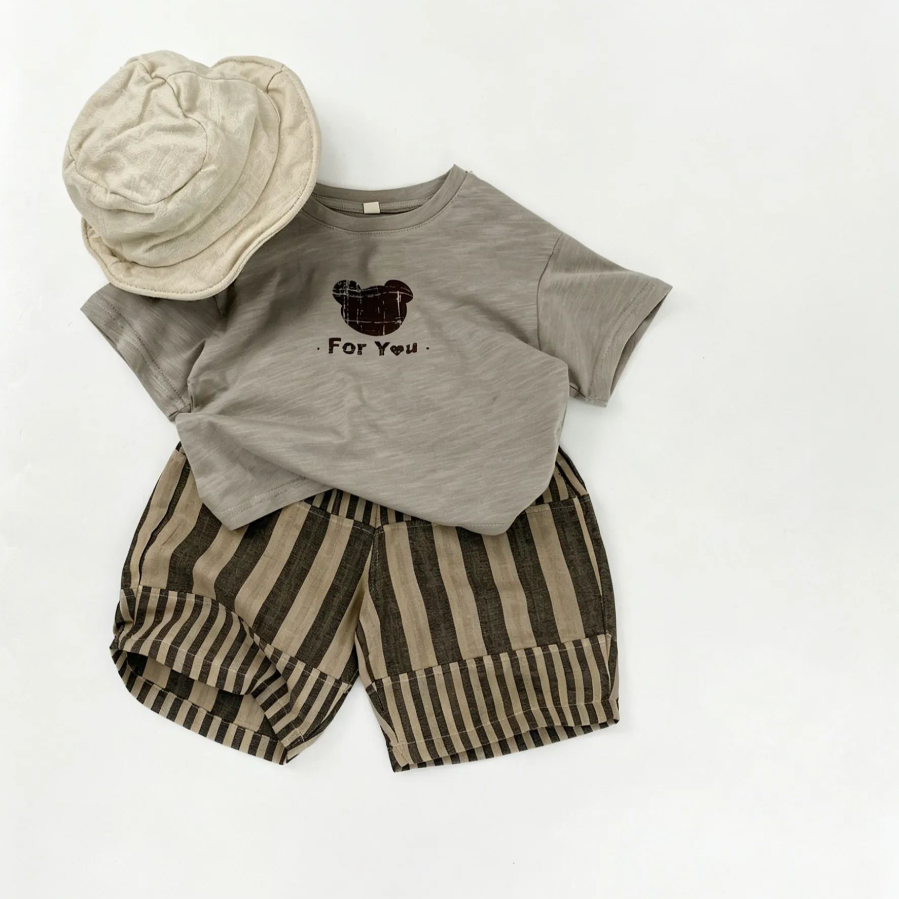 Toddler Striped Patchwork Shorts