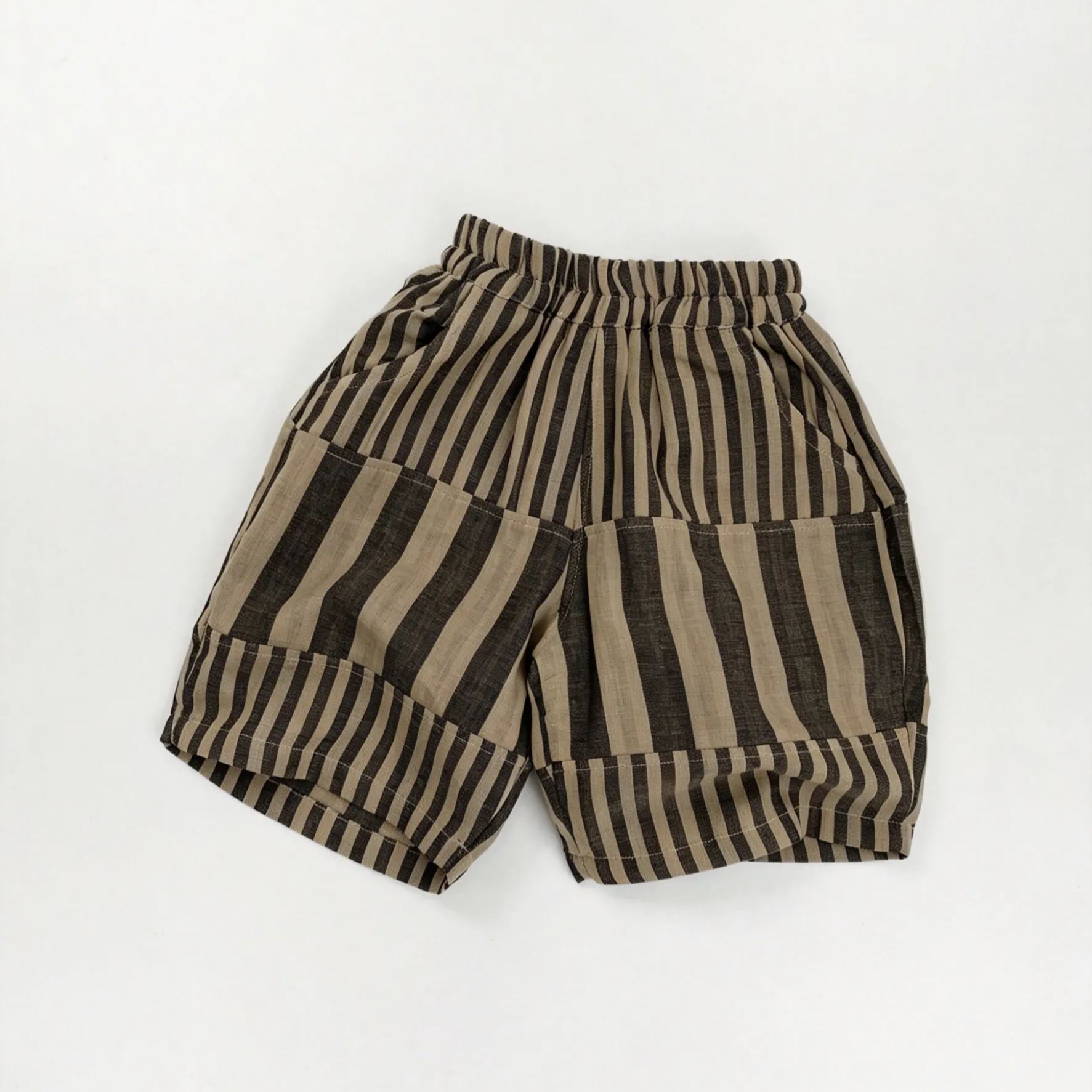 Toddler Striped Patchwork Shorts
