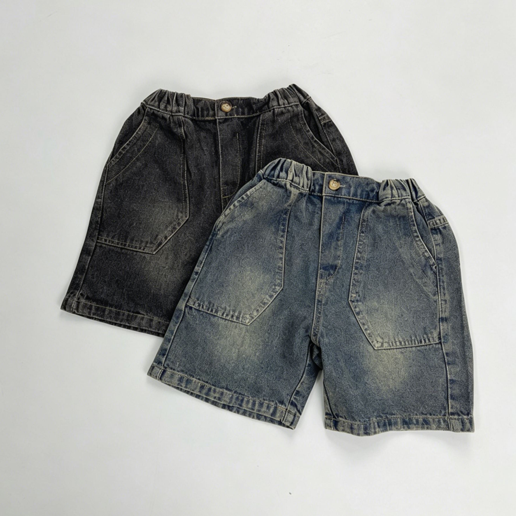 Toddler Boy Washed Denim Shorts