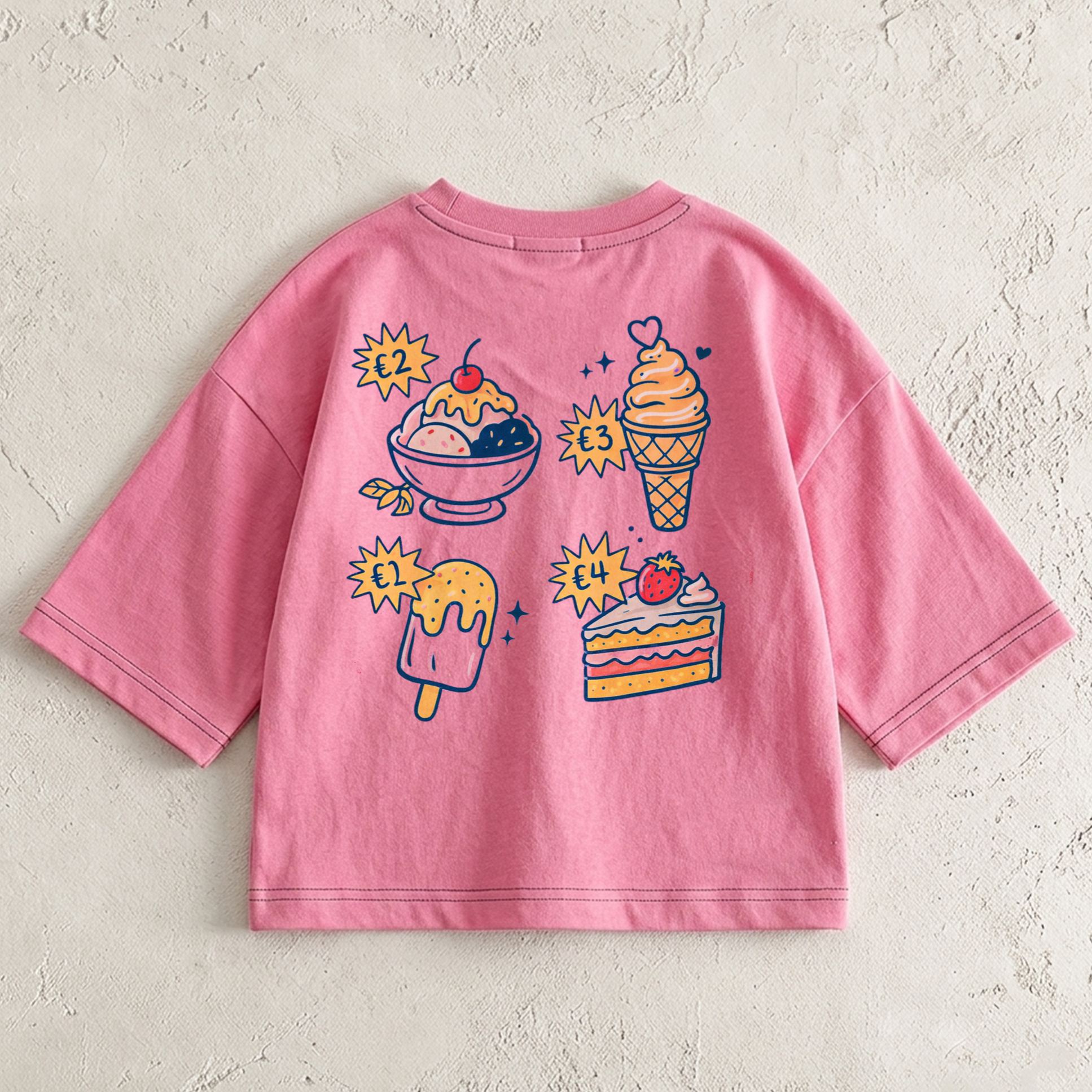 SNACK TIME Baby & Kids Afternoon Tea Front & Back T-Shirt (6M-12Y)