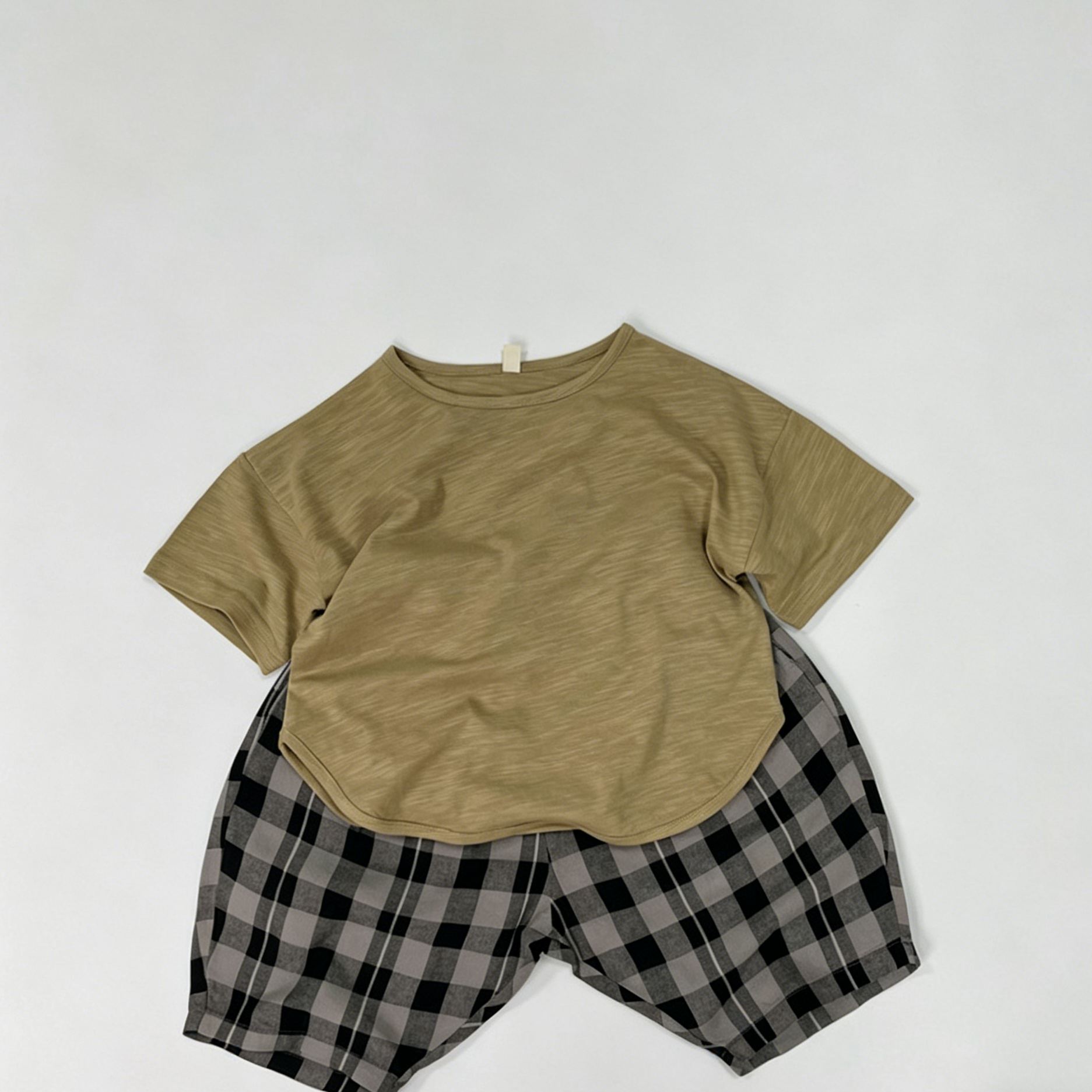 Baby Toddler Checked patchwork shorts