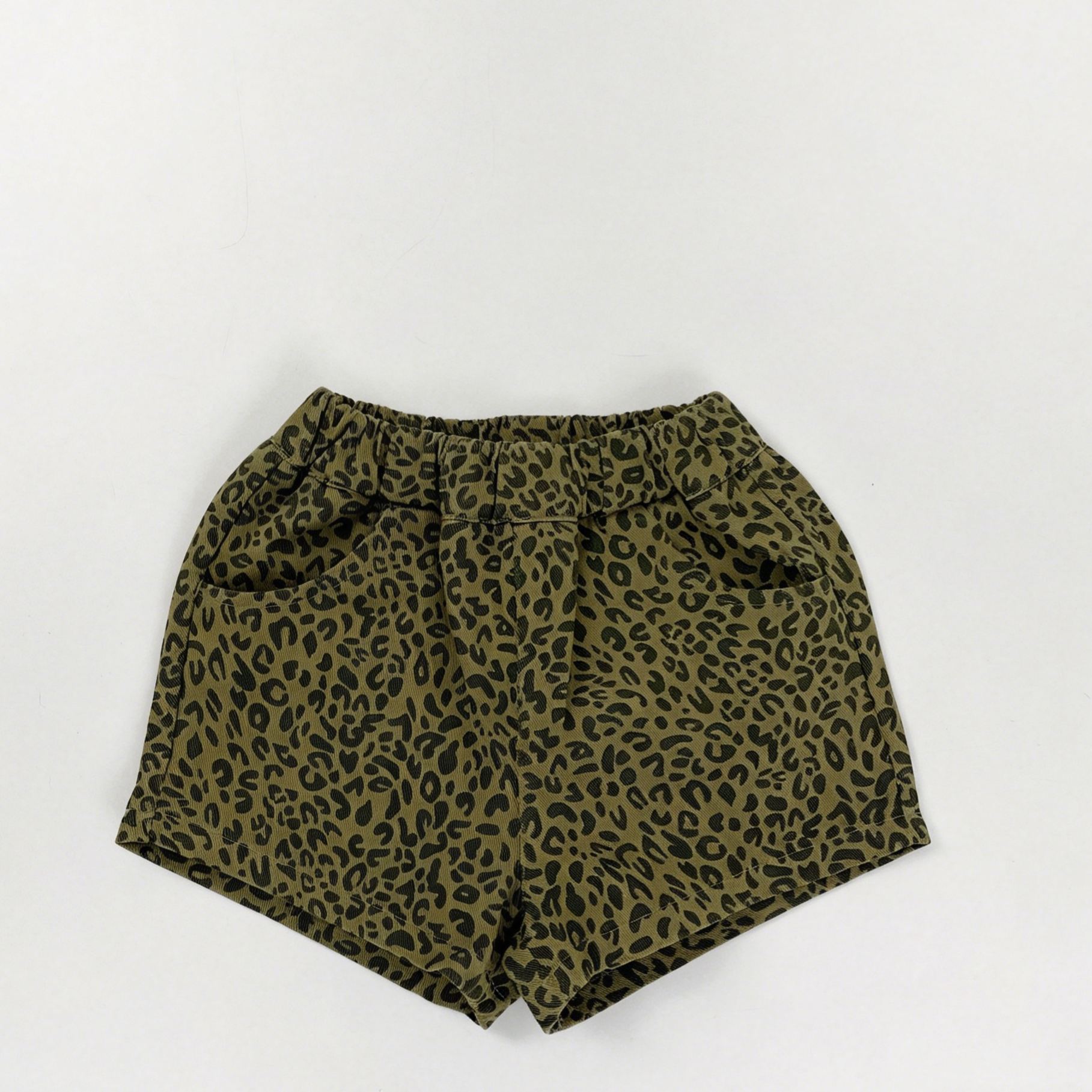 Toddler Retro casual leopard-print shorts