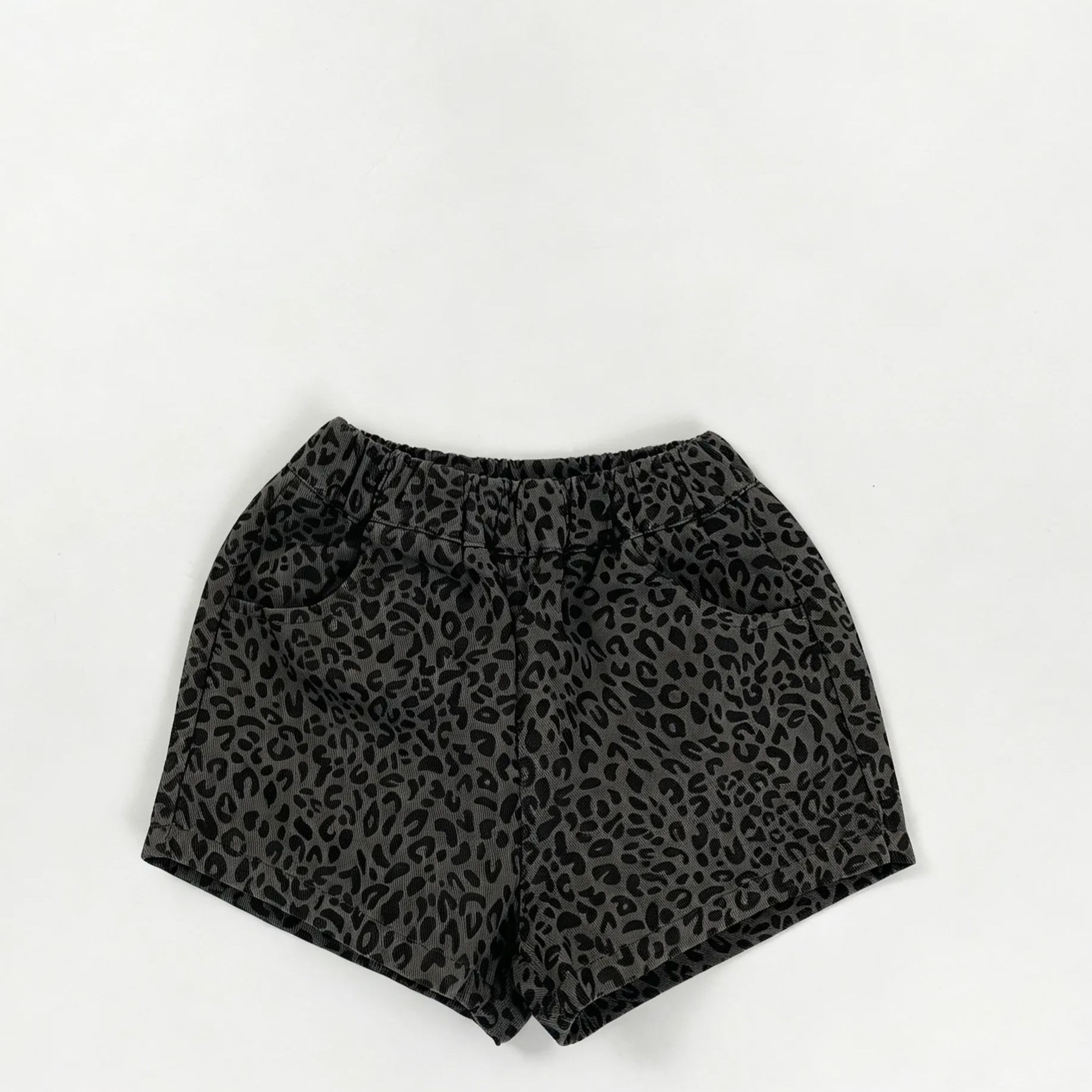 Toddler Retro casual leopard-print shorts