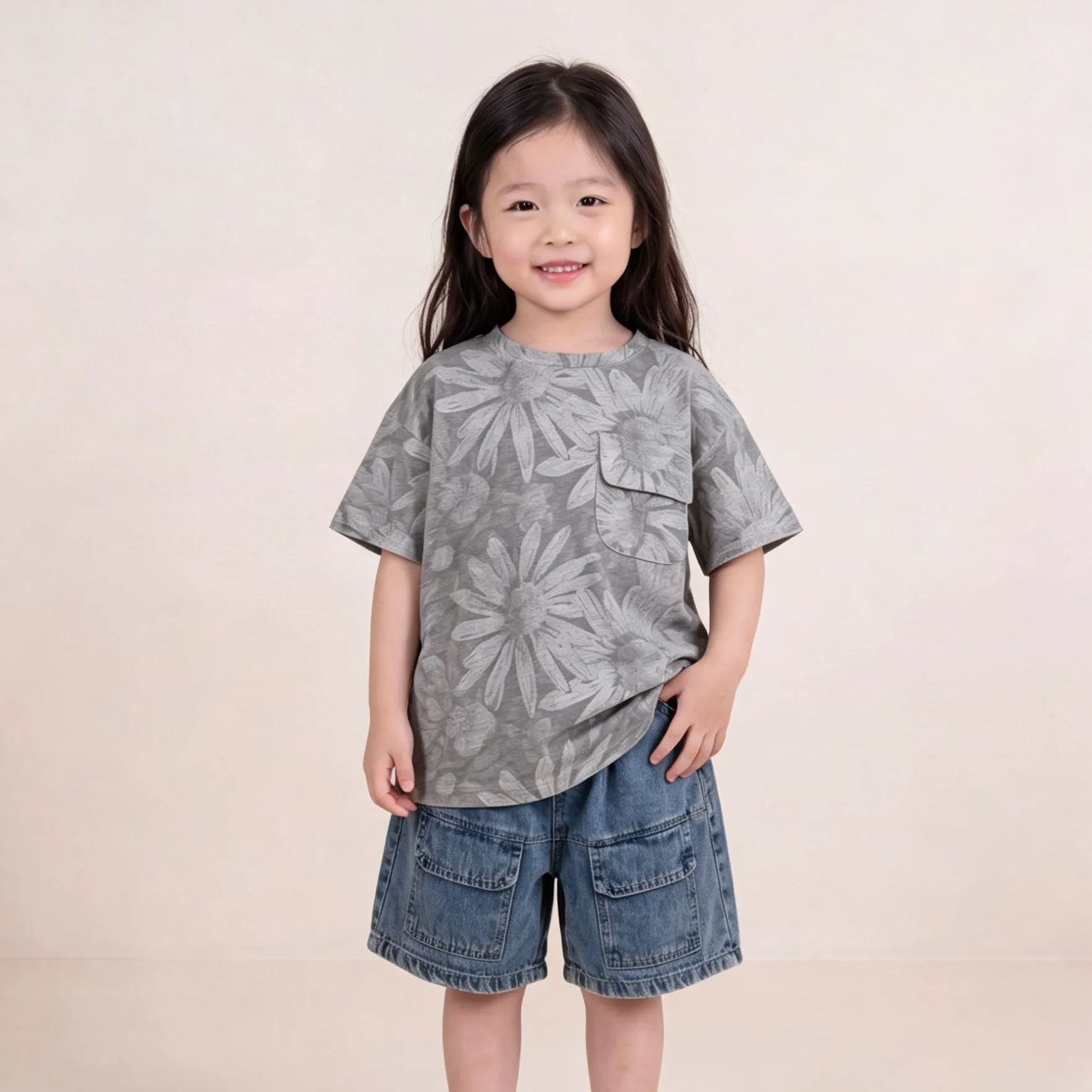 [Copy]Kids Retro casual leopard-print shorts