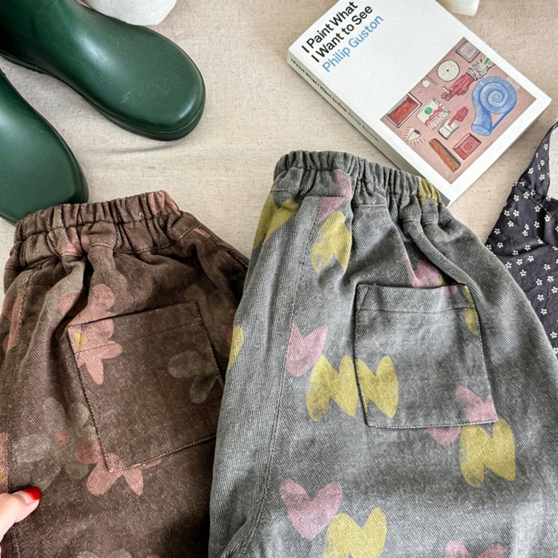 [Copy]Kids boys Checkered washed denim shorts