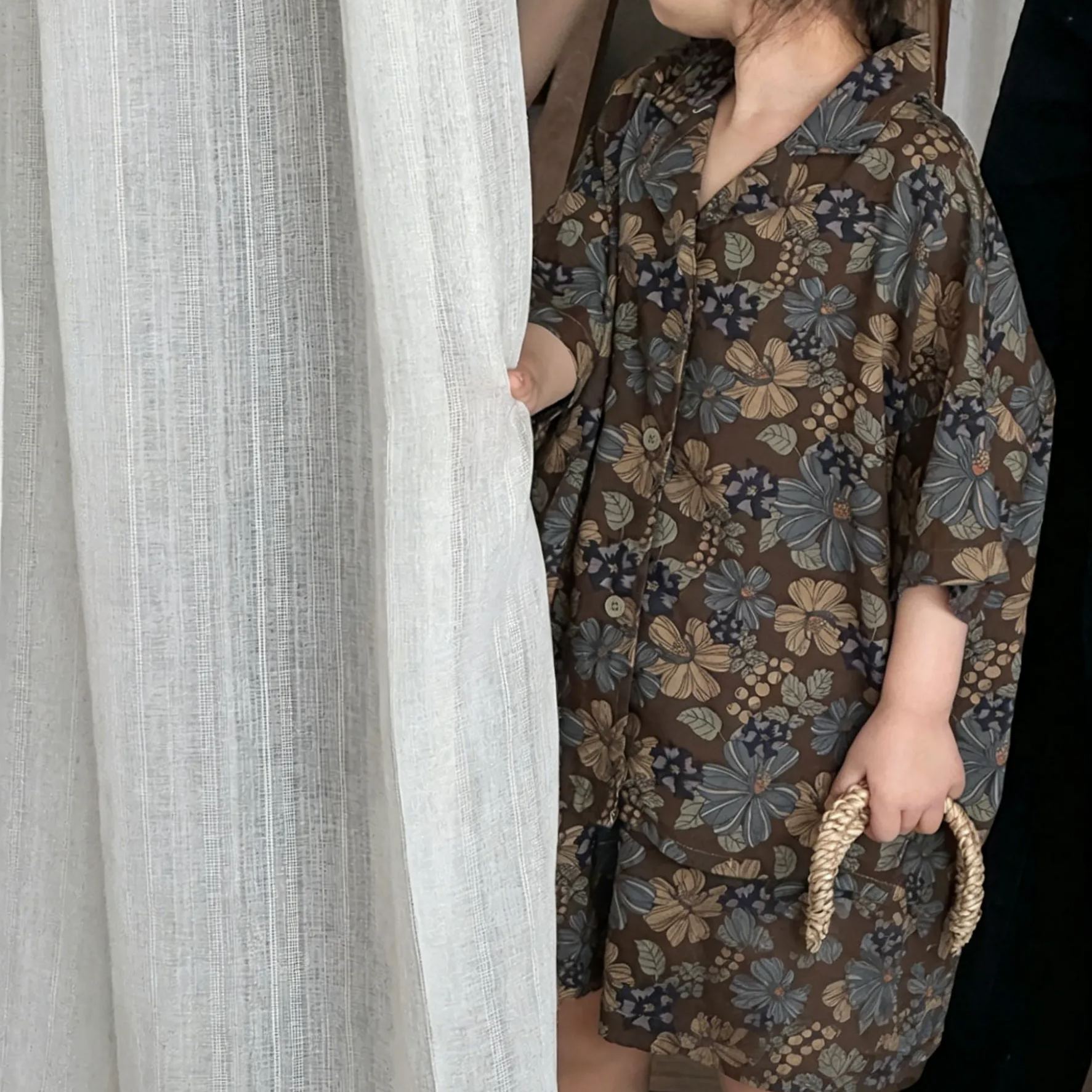 Kids Woodland-style vintage floral children’s outfit