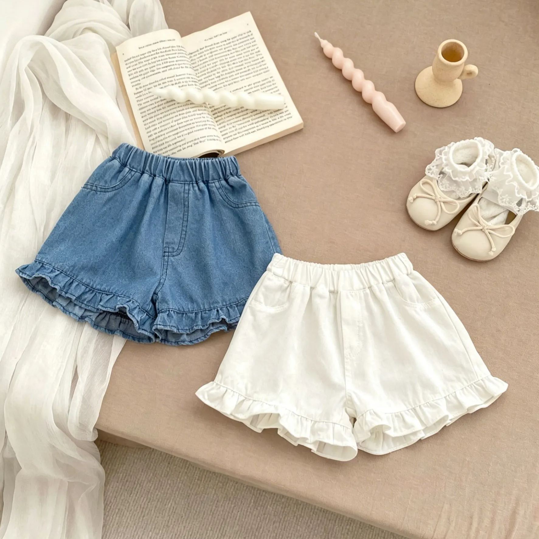 Baby Sweet And Casual Denim Shorts
