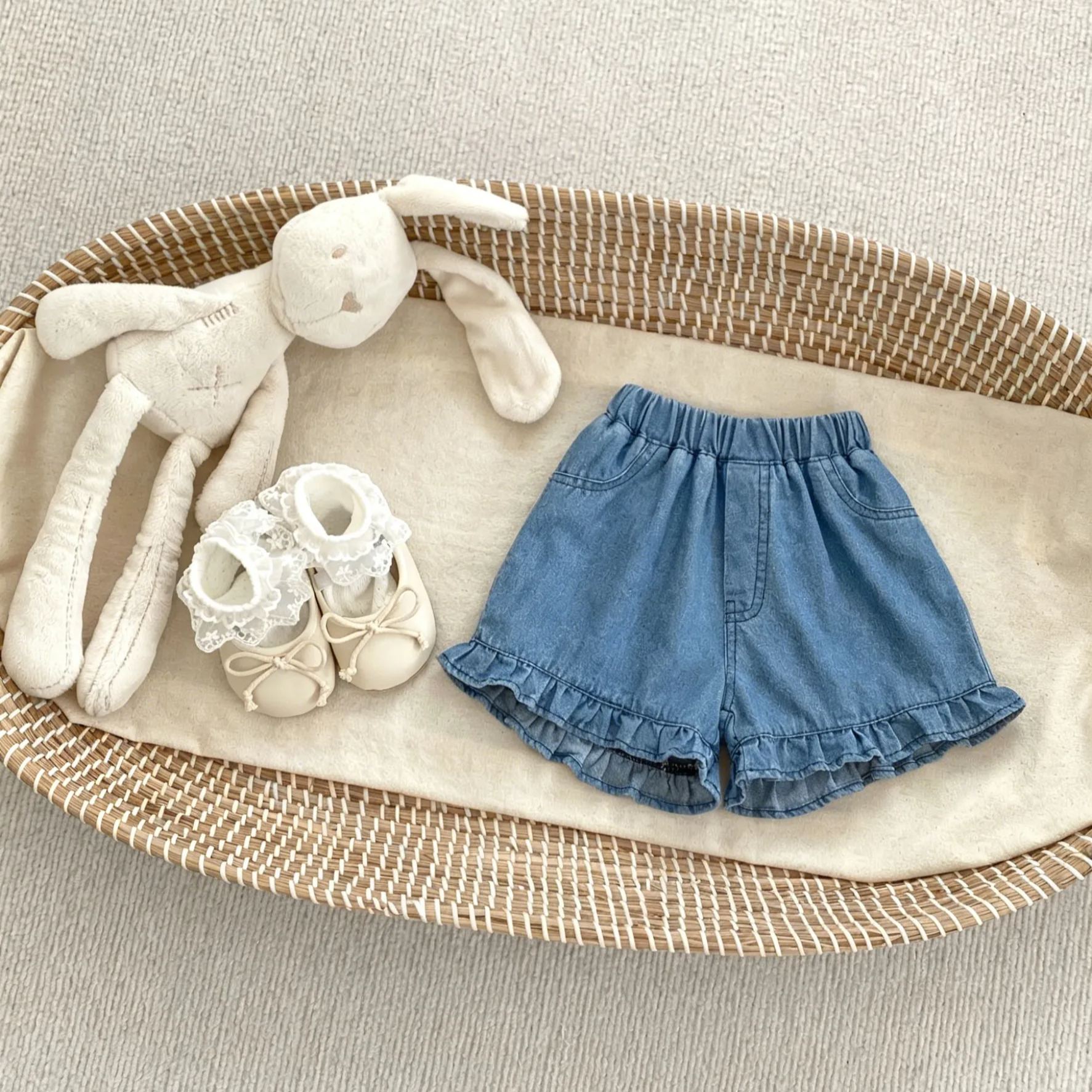 Baby Sweet And Casual Denim Shorts