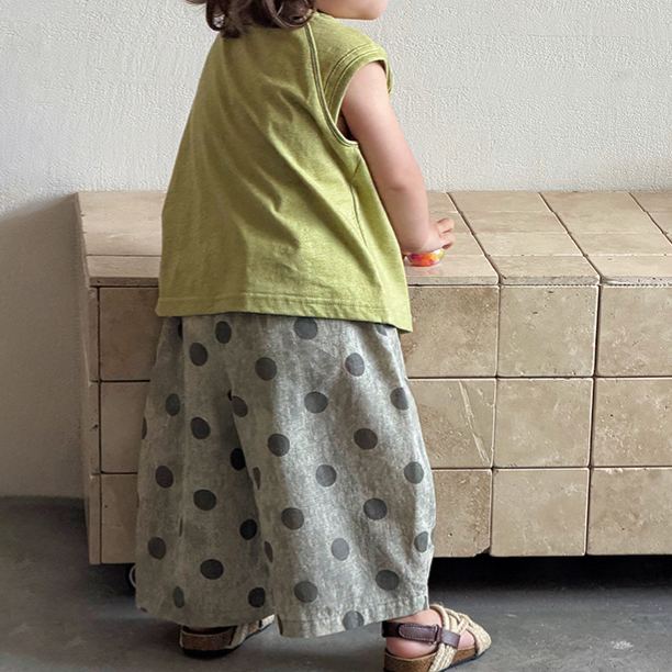 Baby Toddler Vest Top and Dots Pants Set