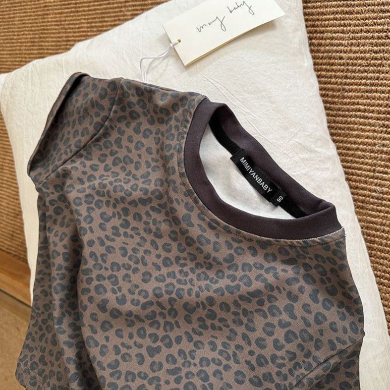 Kids Leopard Print T-shirt