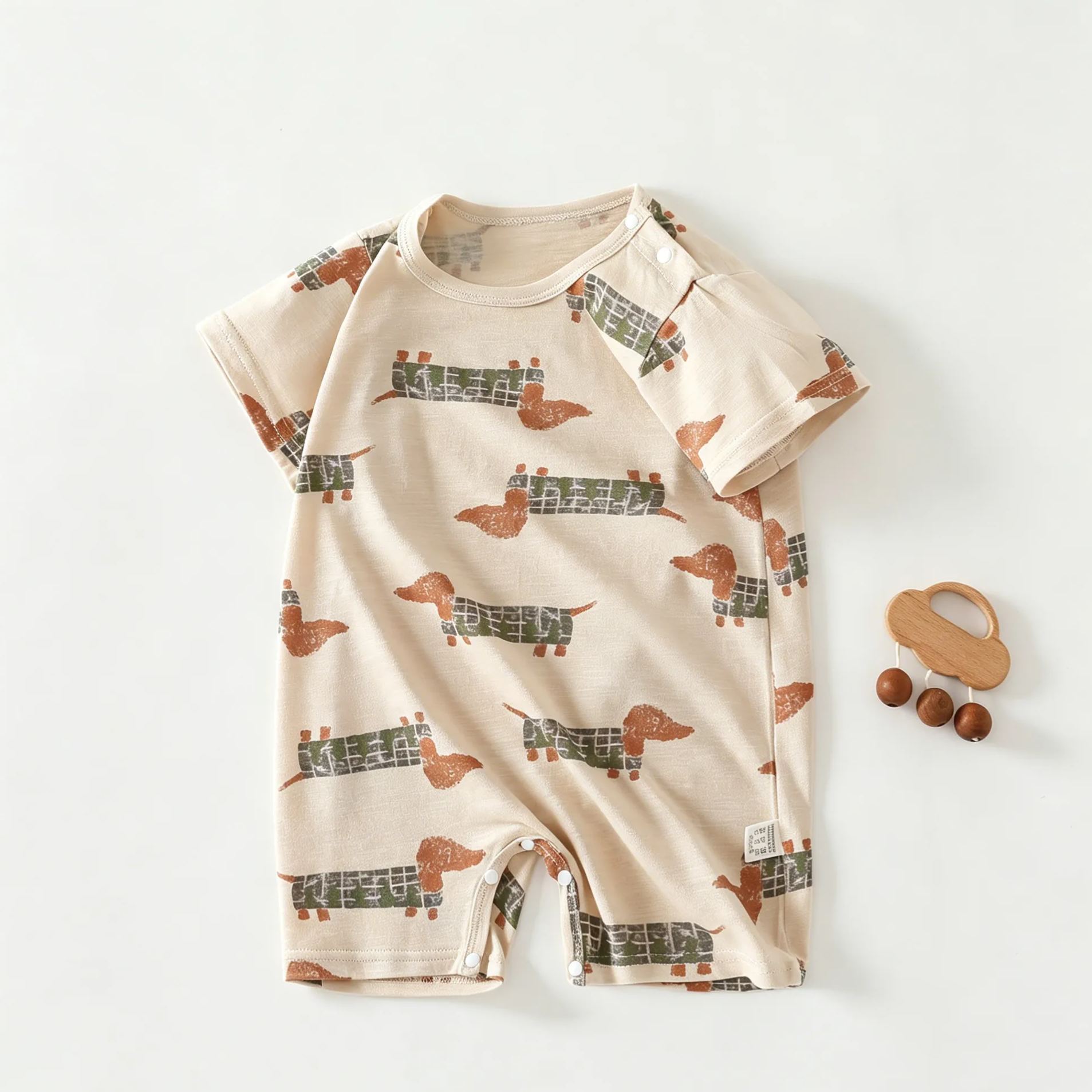 Baby Animal and Strawberry Onesie