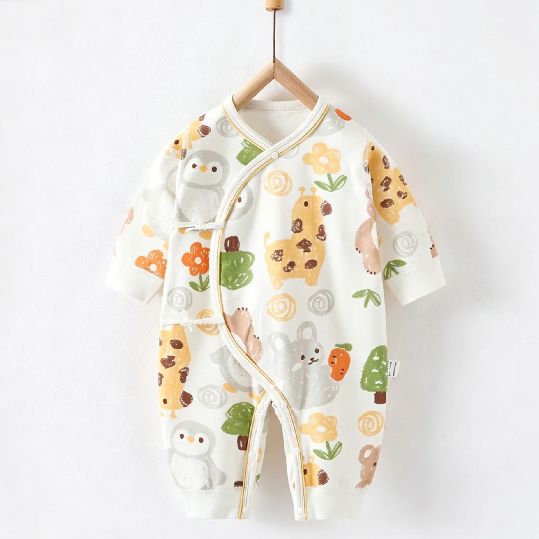 Baby Animal Paradise and Flower Onesie