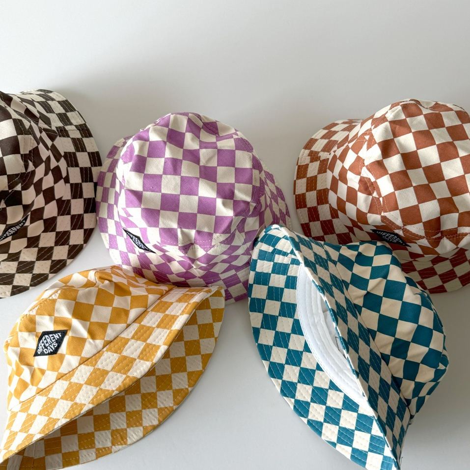 Baby Toddler Checkerboard Bucket Hat