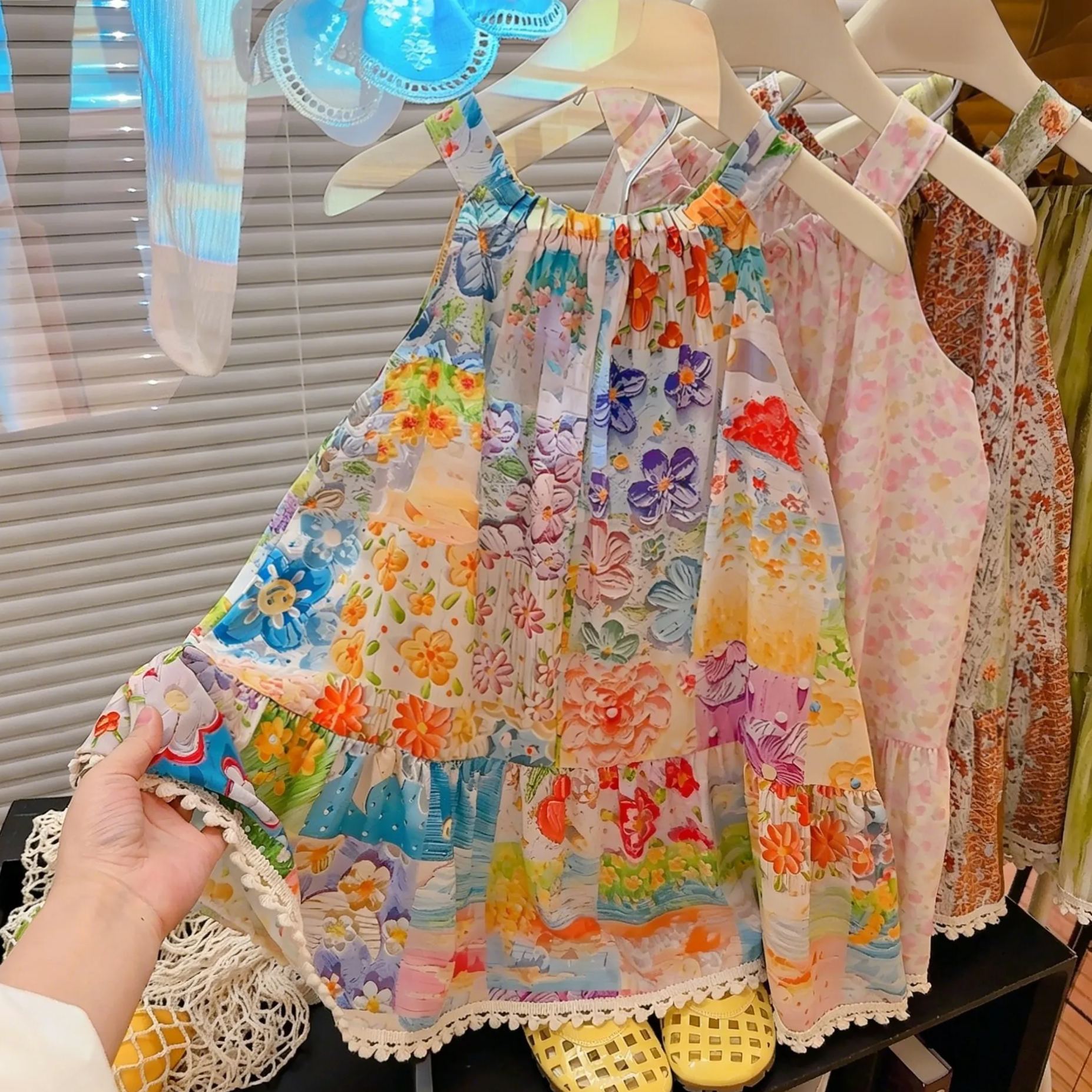 Kids Floral Beach Camisole Dress