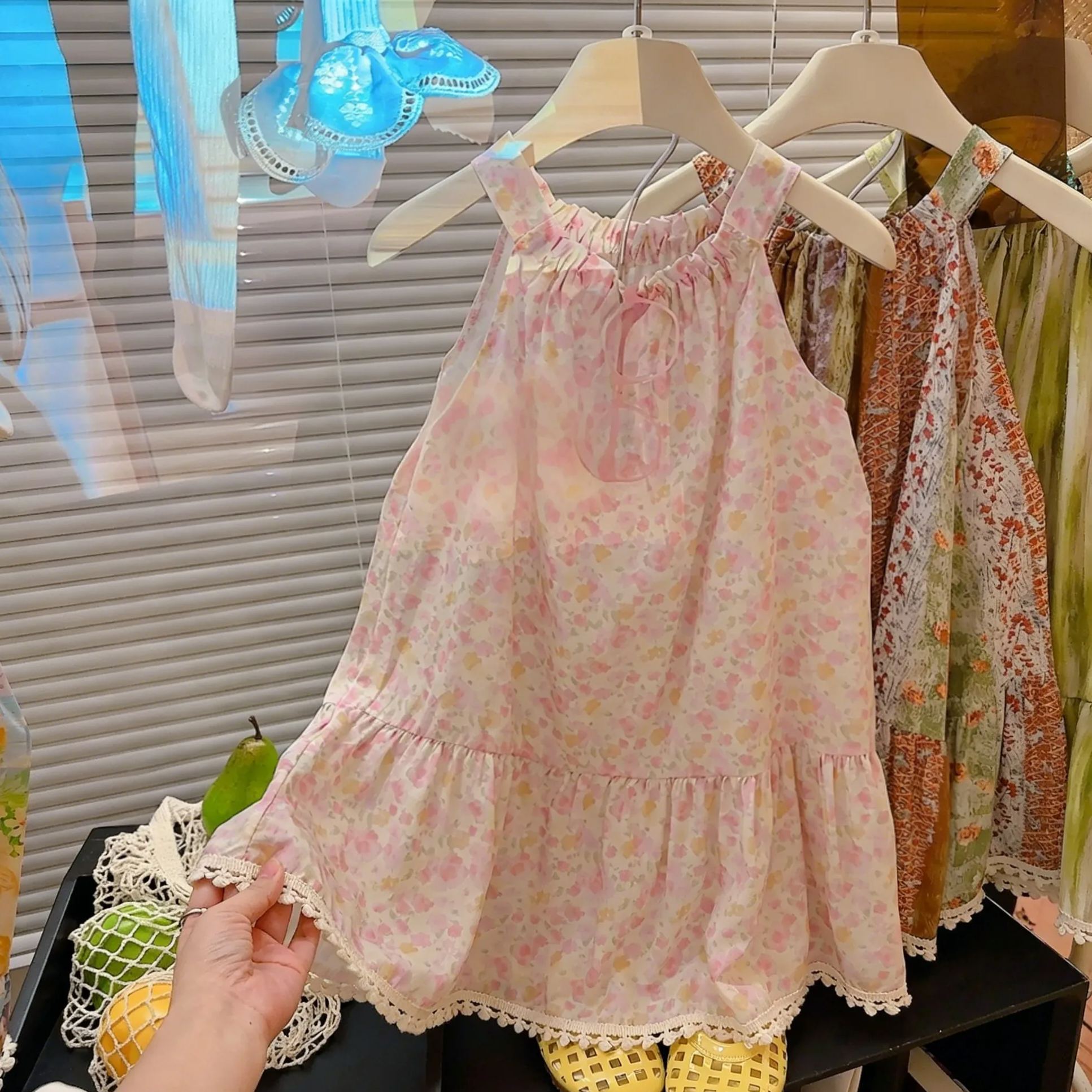 Kids Floral Beach Camisole Dress