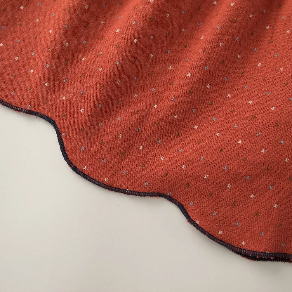 Kids Dots Folds Red Vest Top and Skirt Set