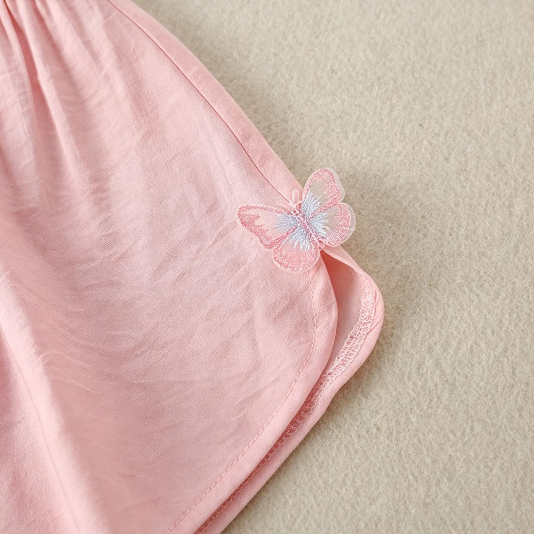 Baby Toddler New Chinese Style Butterfly Flower Top and Pants Set