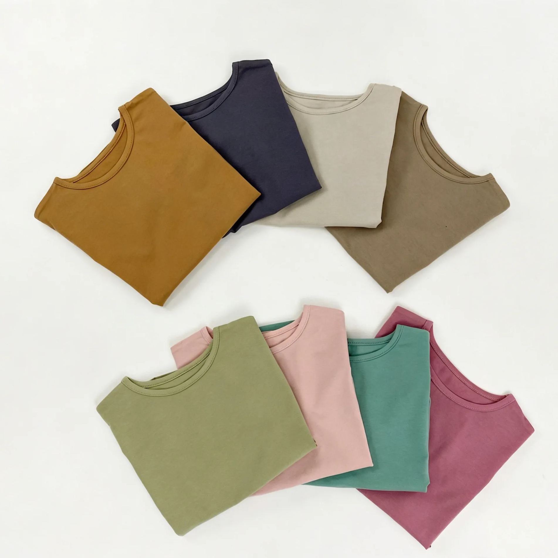 Kids Solid Color T-shirt Top
