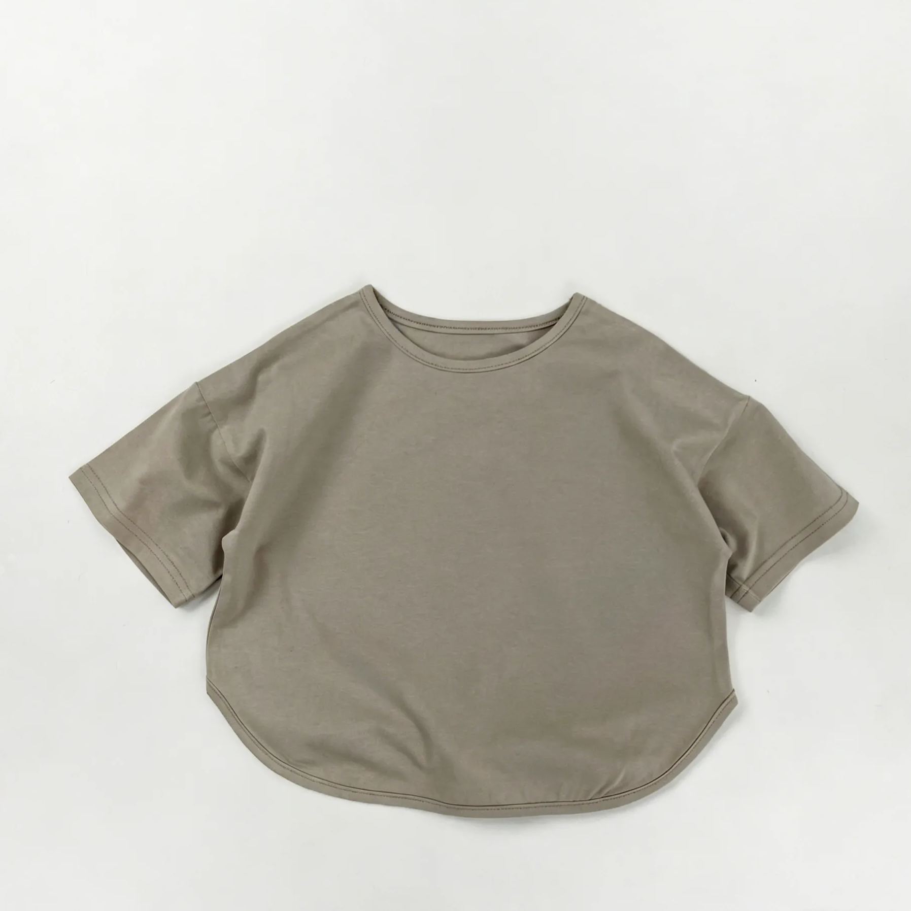 Kids Solid Color T-shirt Top